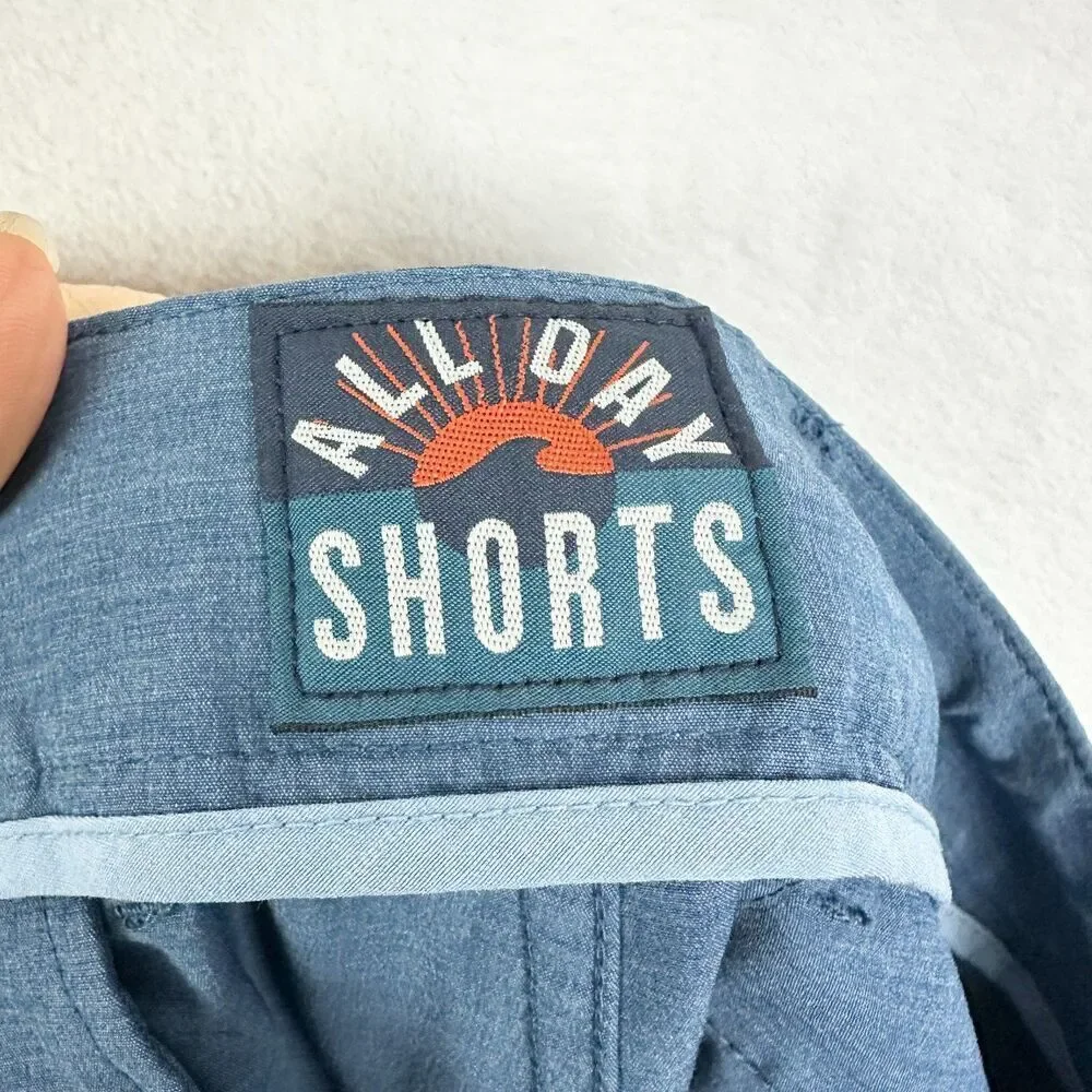 Faherty All Day Short Size 32 Blue 1.0 9